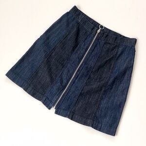 Zara Jean Zipper Striped Skirt Size 8